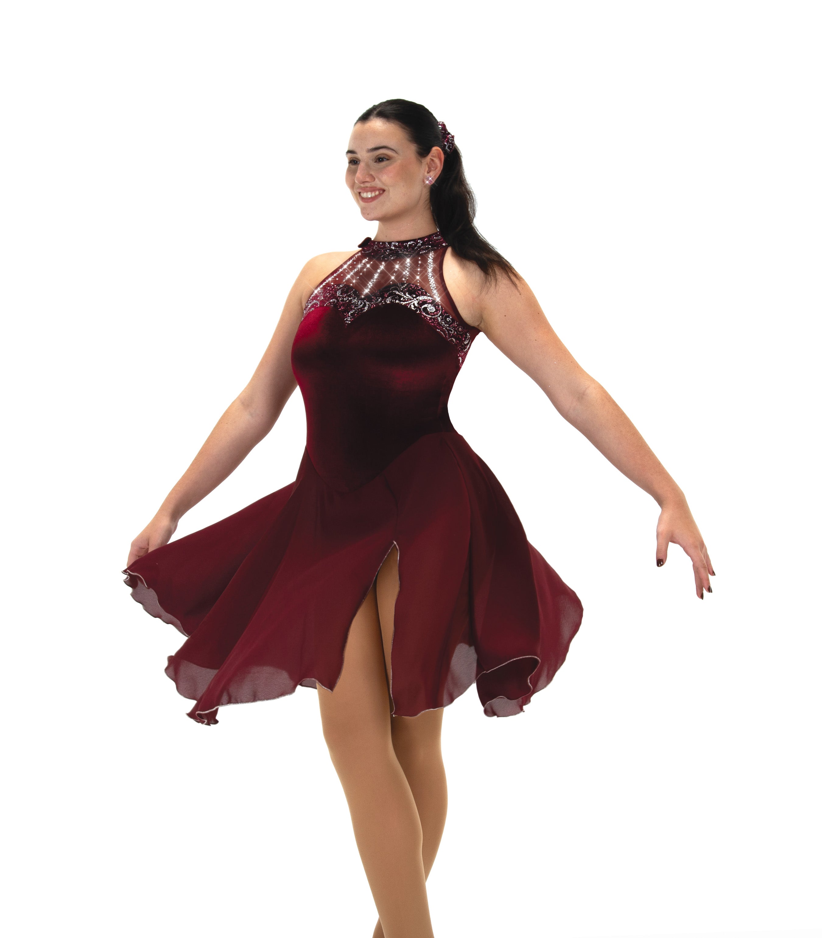 204 Cabernet Crystals Dance Dress by Jerry's