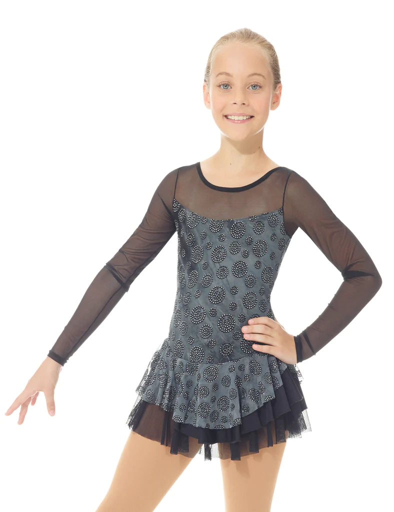 669 Mondor Sparkly Figure Skating Dress in Black
