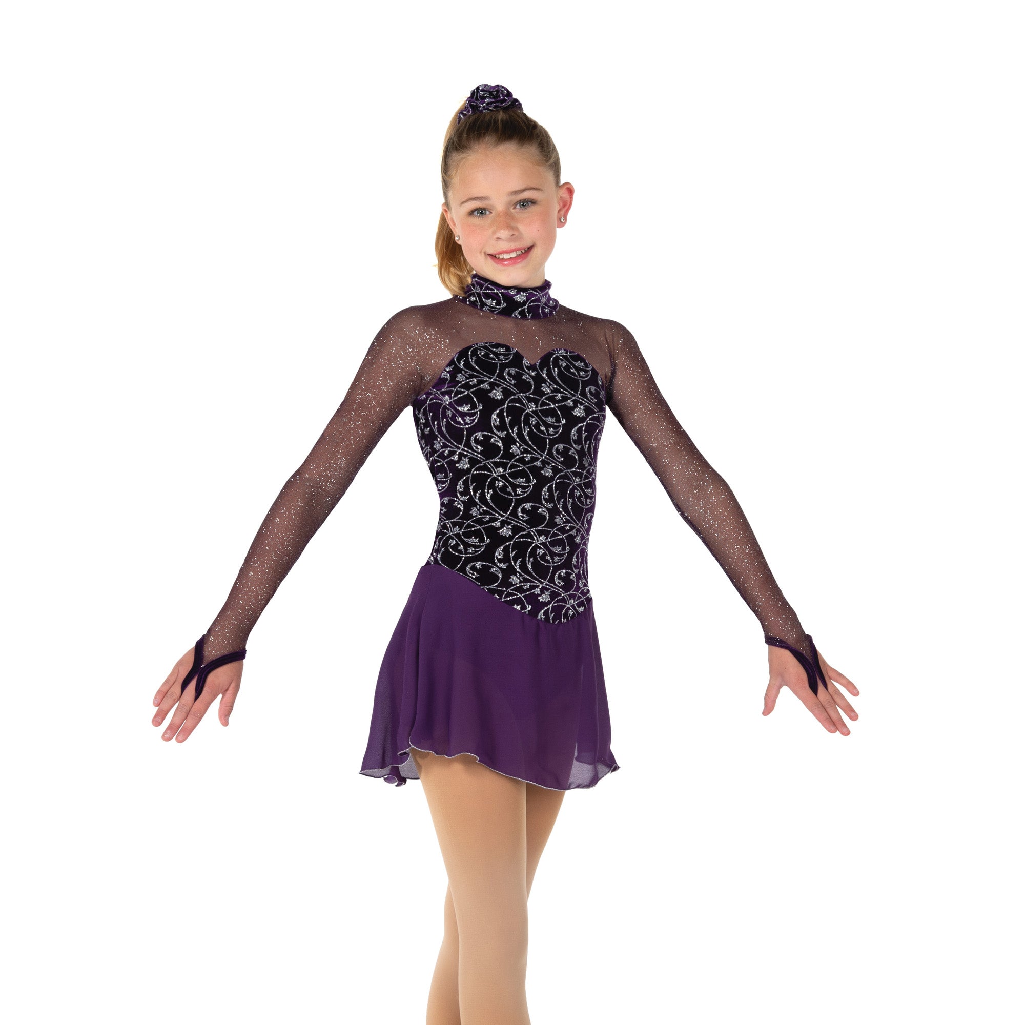 42 Chesterton Skating Dress in Deep Purple by Jerry's