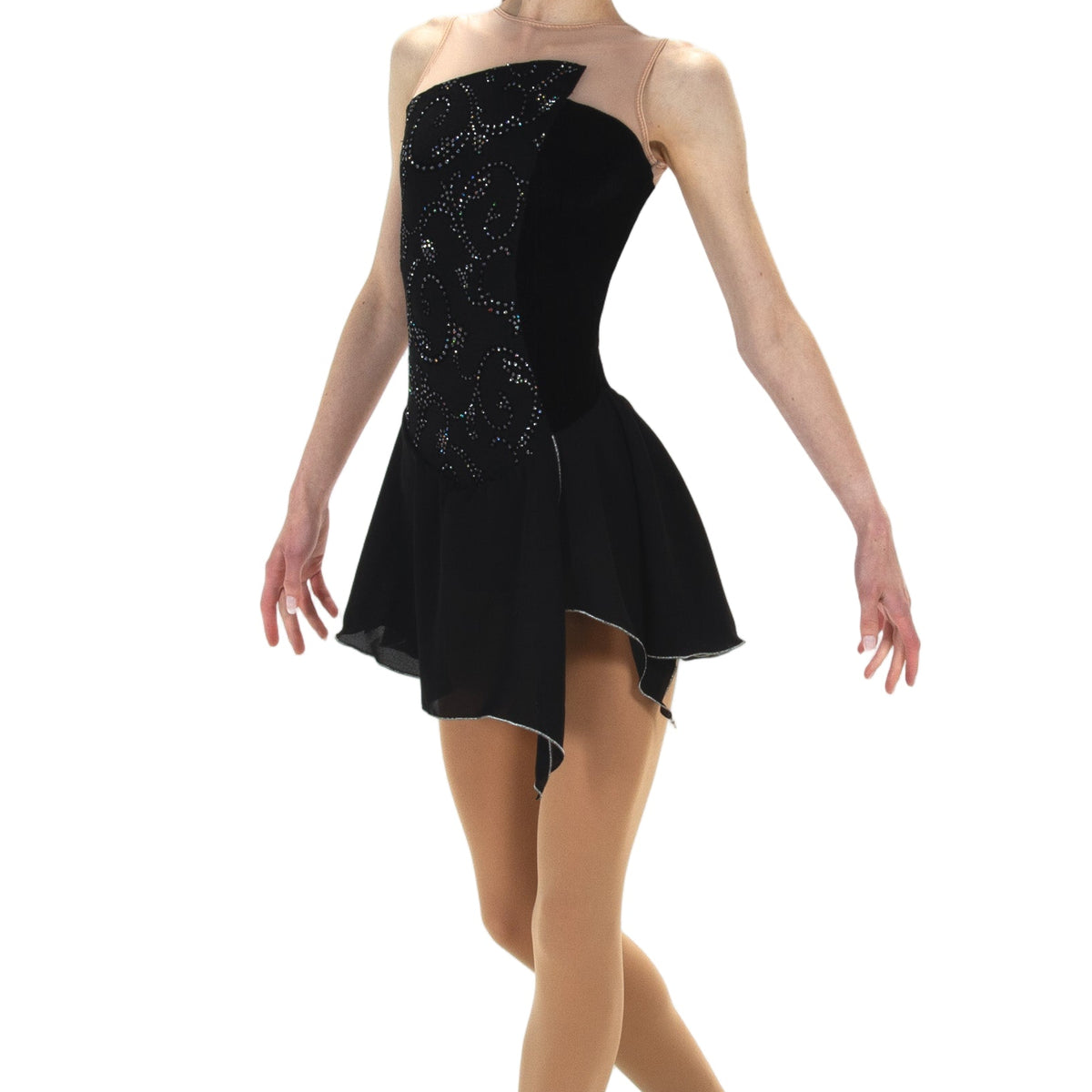 521 On the Edge Skating Dress in Black by Jerry's