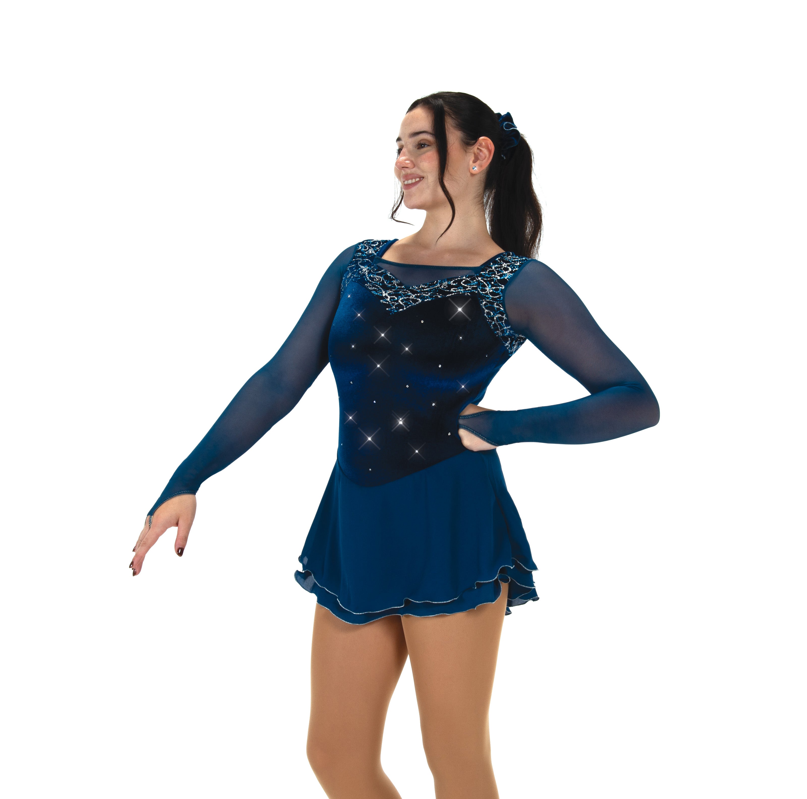 562 Tealiquette Skating Dress by Jerry's