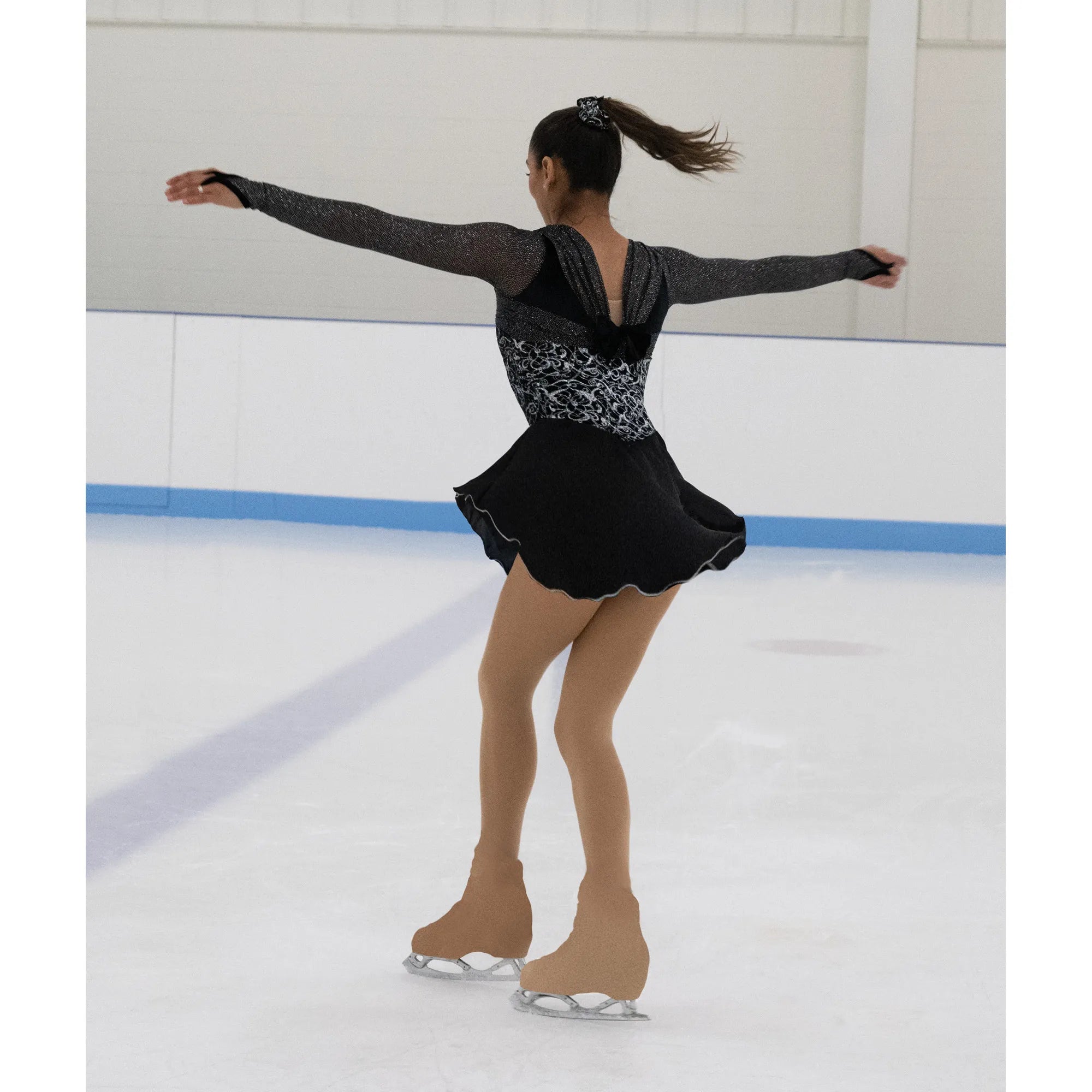 598 Tied with a Bow Skating Dress by Jerry's