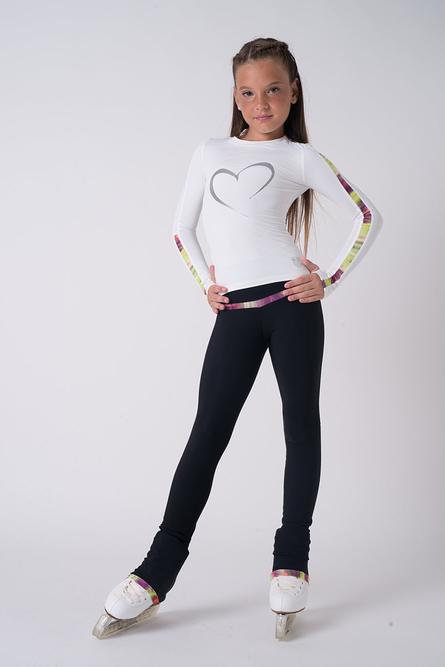 Thuono Black Collection Leggings - Black/Wild Violet