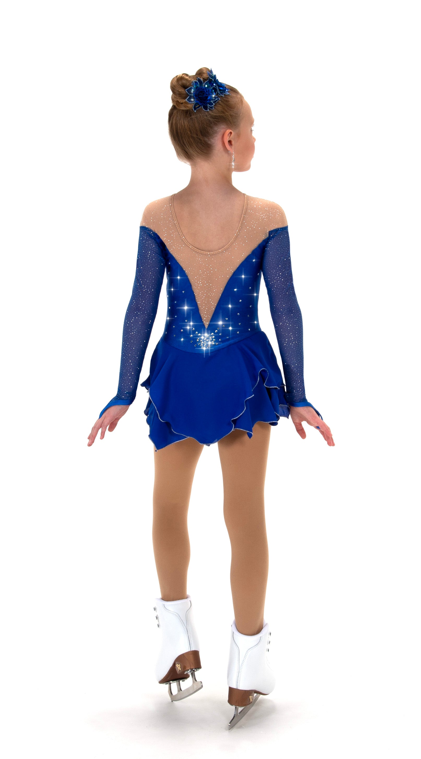 604 Compelling Skating Dress in Royal Blue by Jerry's