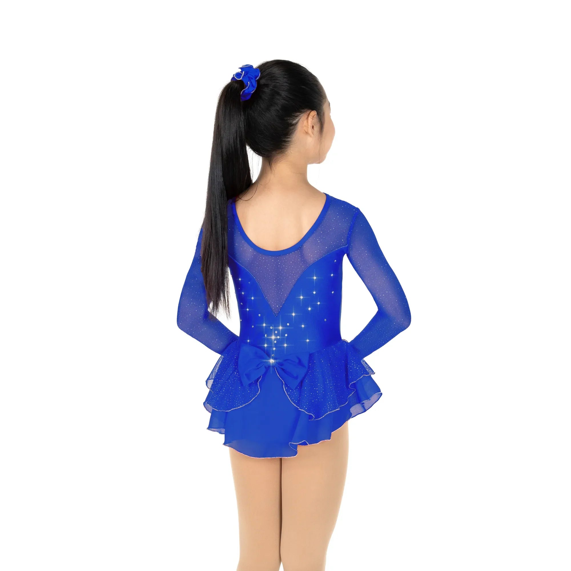 614 Crystal Kisses Skating Dress in Royal Blue by Jerry’s - Clothing > Figure Skating Dresses