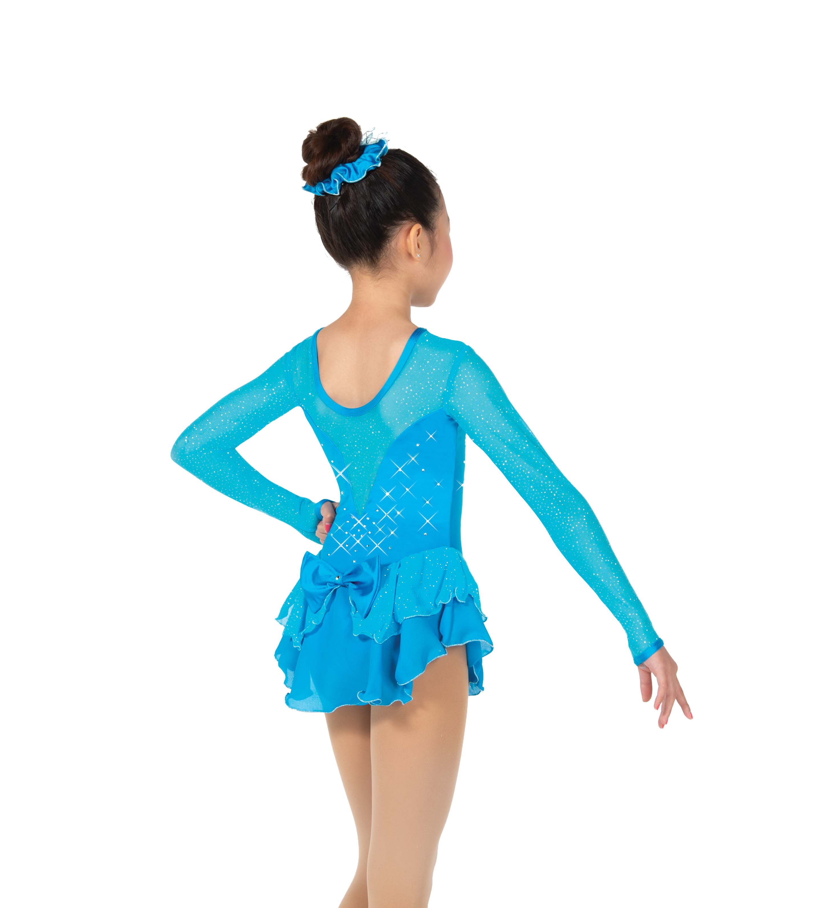 614 Crystal Kisses Skating Dress in Blue by Jerry's