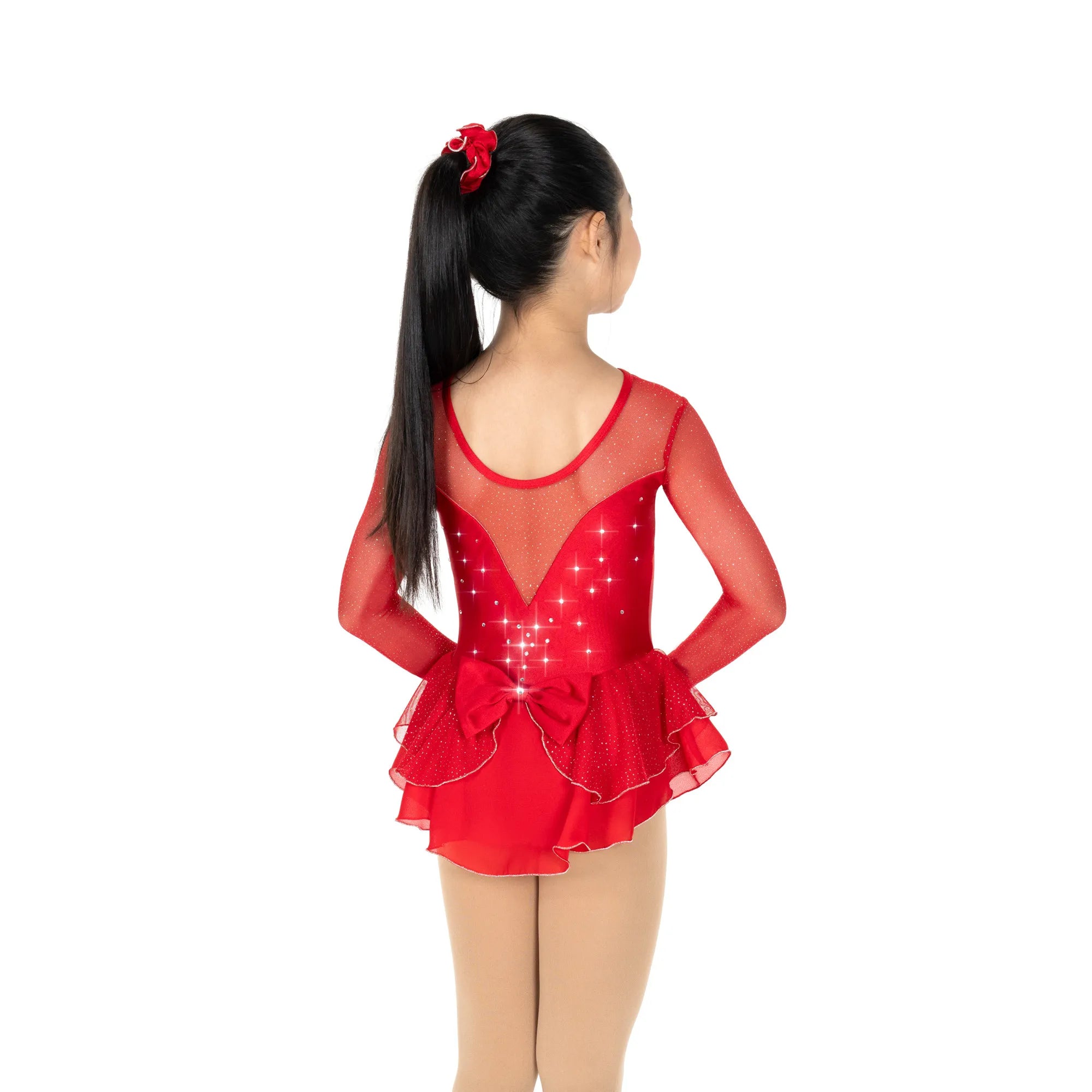 614 Crystal Kisses Skating Dress in Red by Jerry's