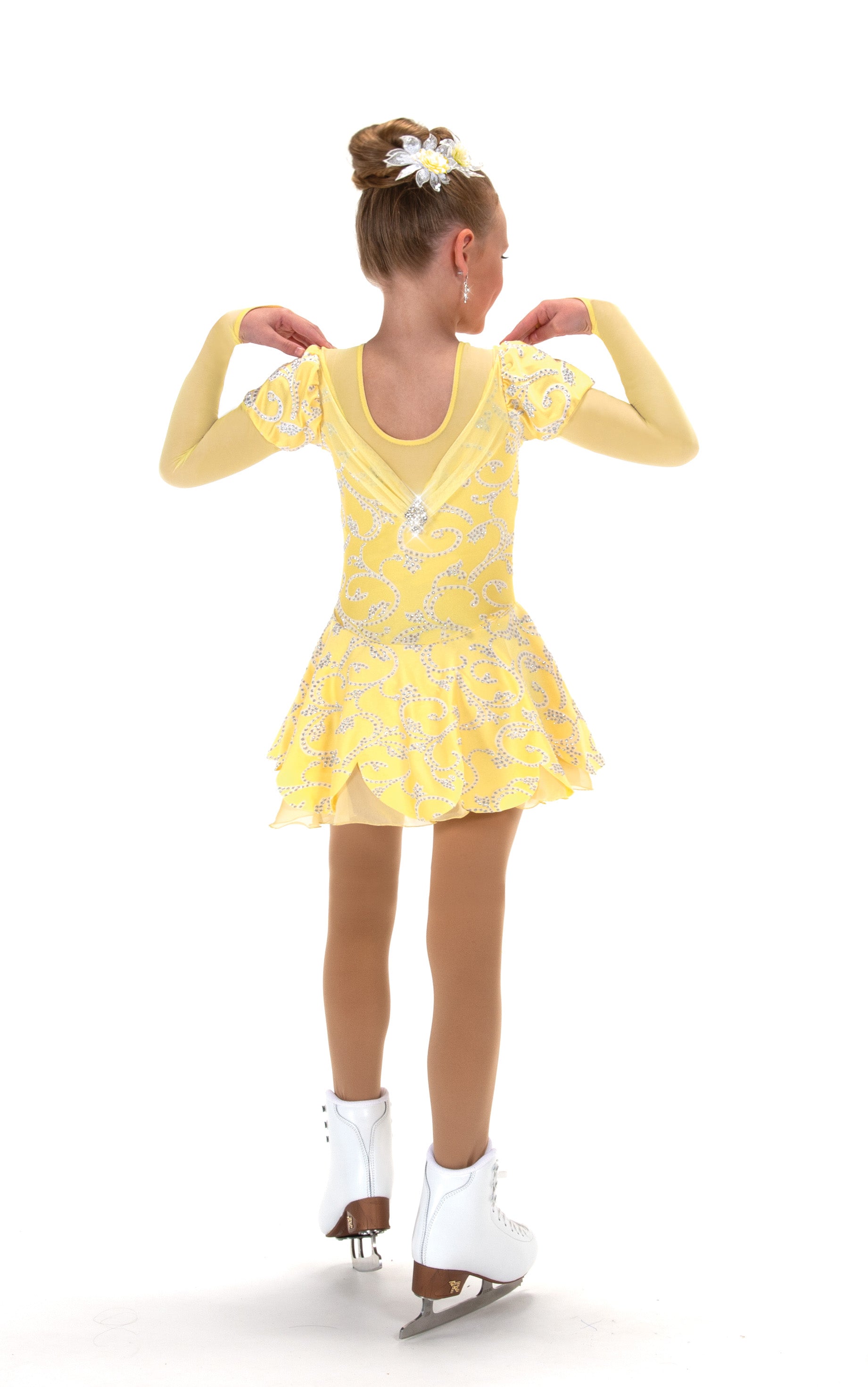 635 Lemon Chiffon Skating Dress by Jerry's