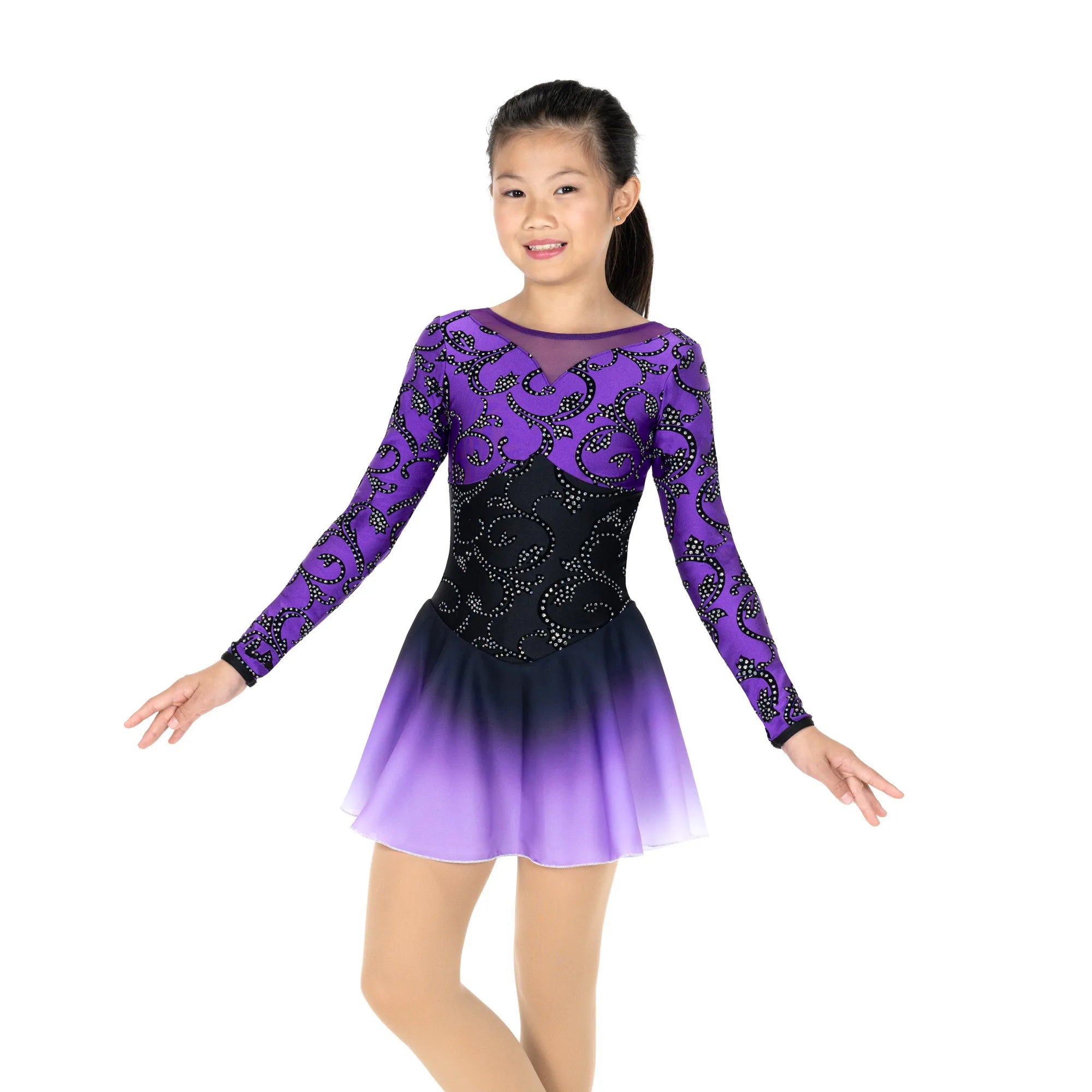 638 Night Violets Skating Dress by Jerry's