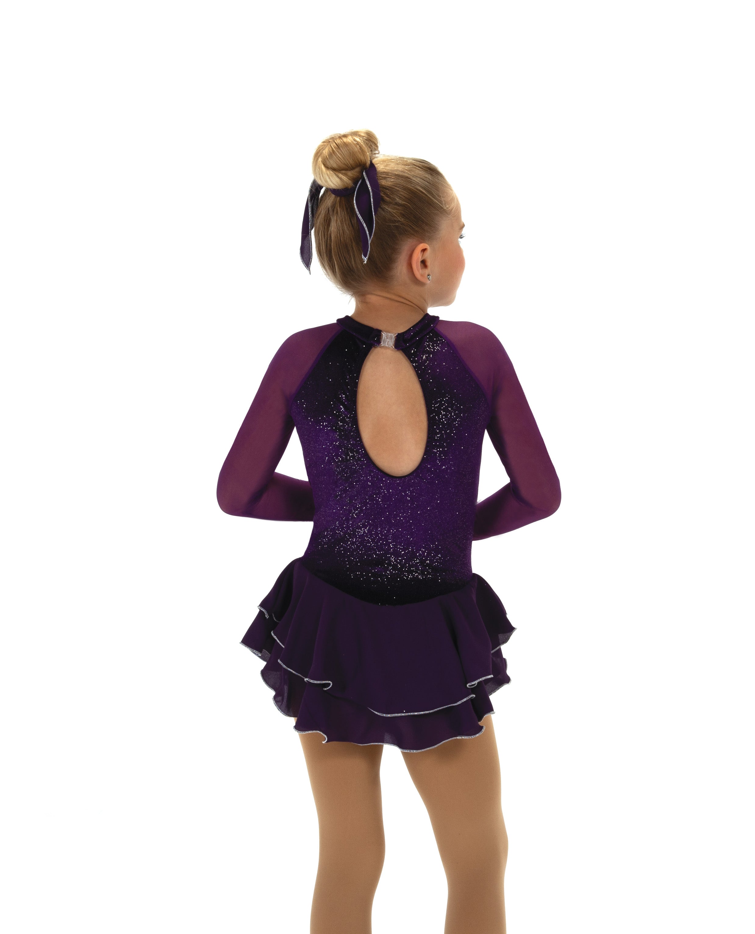 645 Shimmer Skating Dress in Purple by Jerry’s - Clothing > Figure Skating Dresses