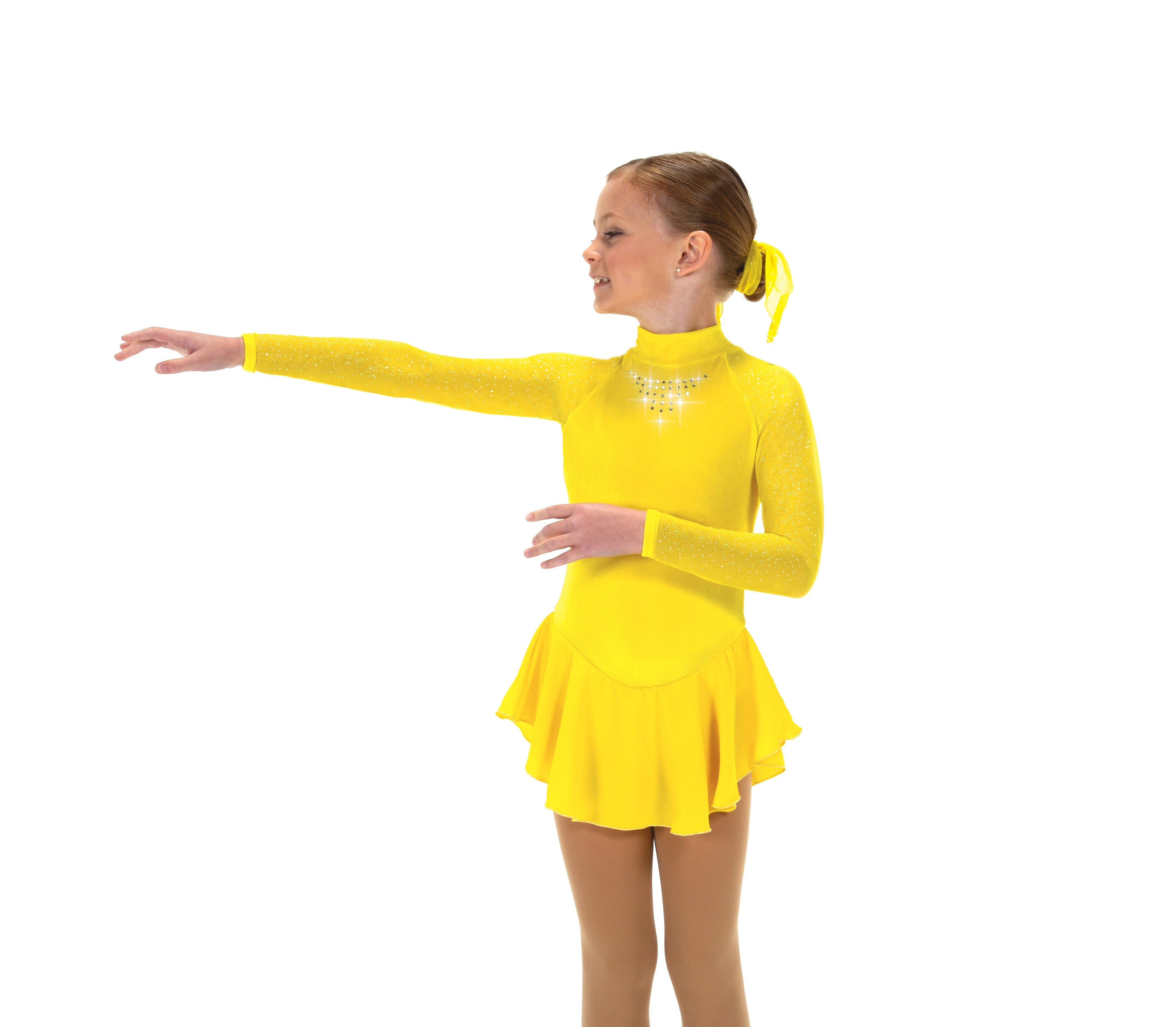 646 Starbrite Skating Dress in Yellow by Jerry's