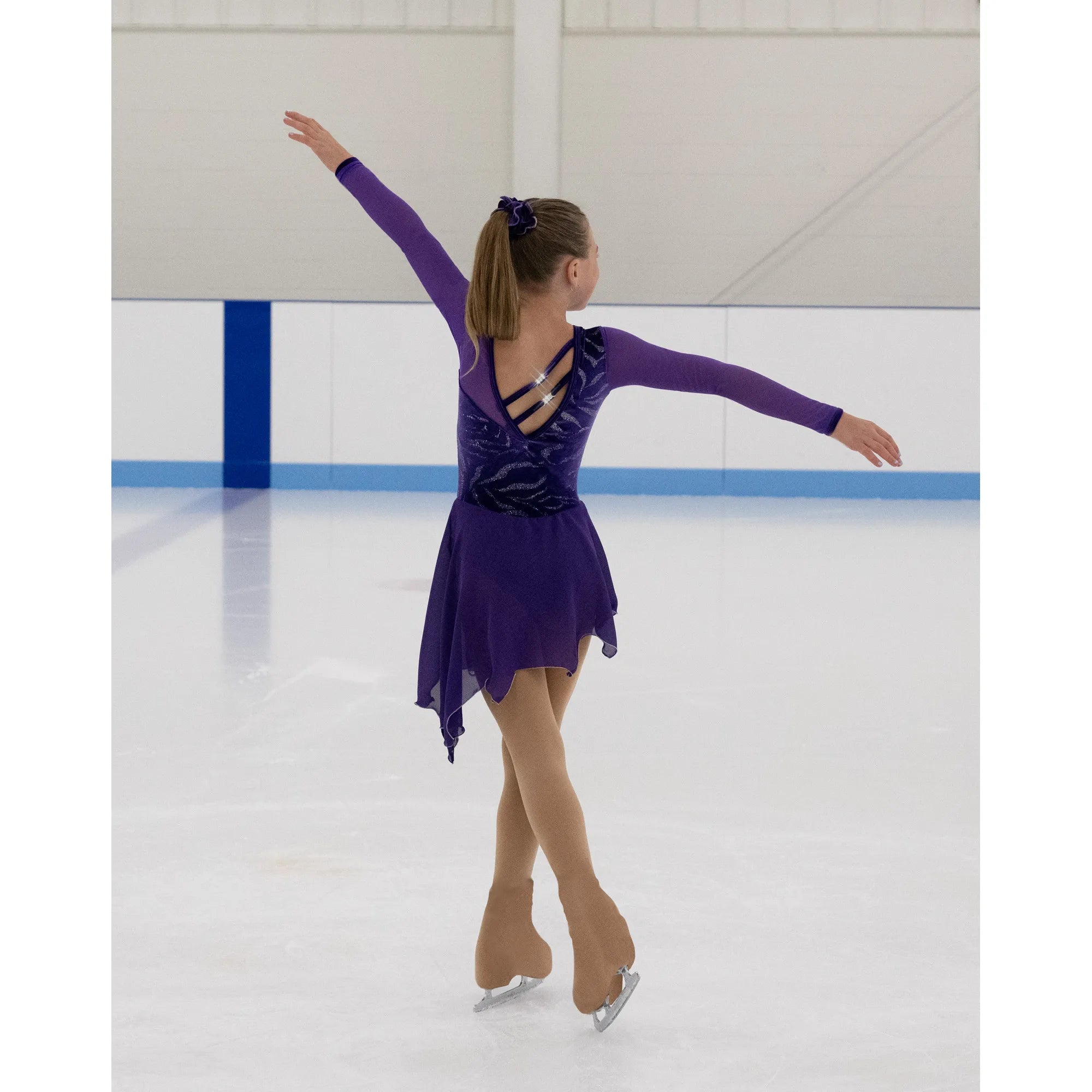 651 Purple Plunge Skating Dress by Jerry's