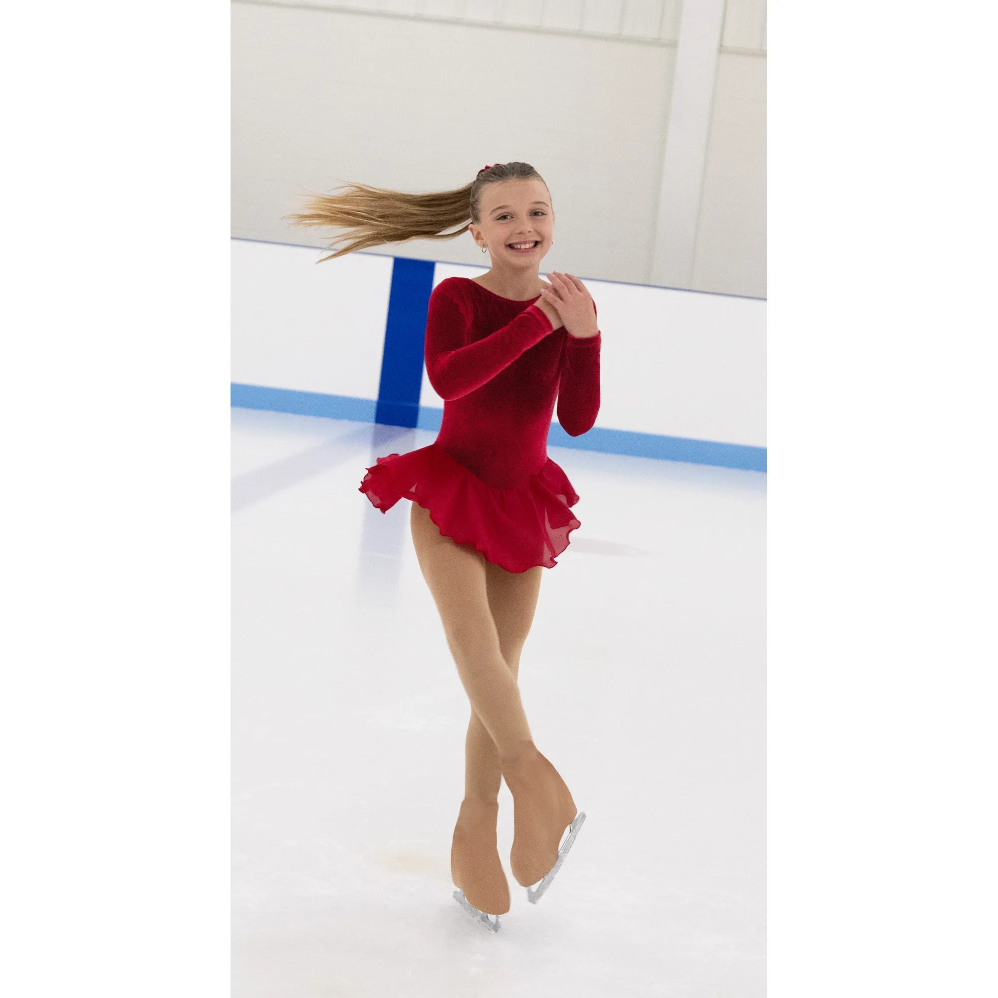 688 Skatesong Skating Dress in Red by Jerry's