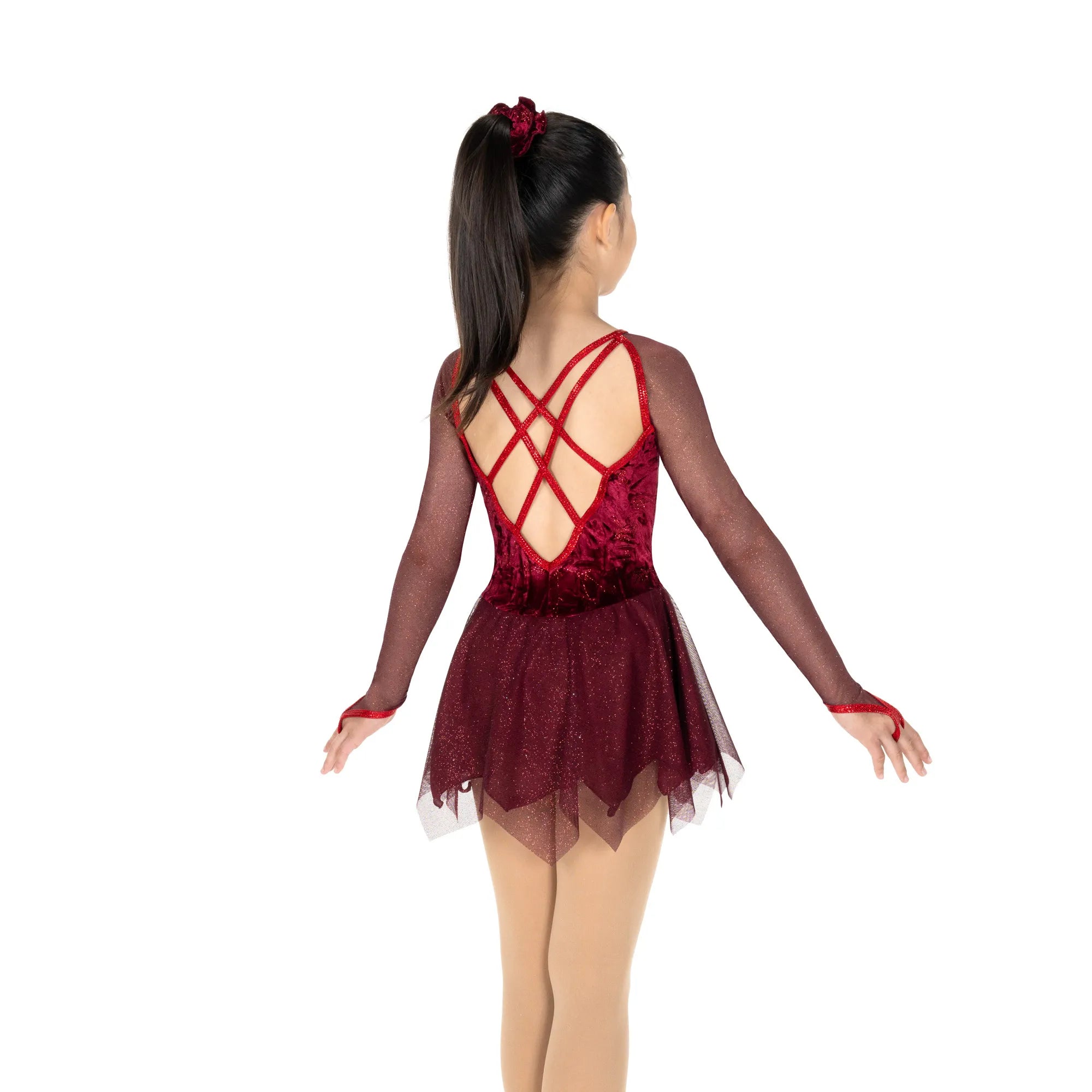 708 Fine Wine Skating Dress by Jerry's