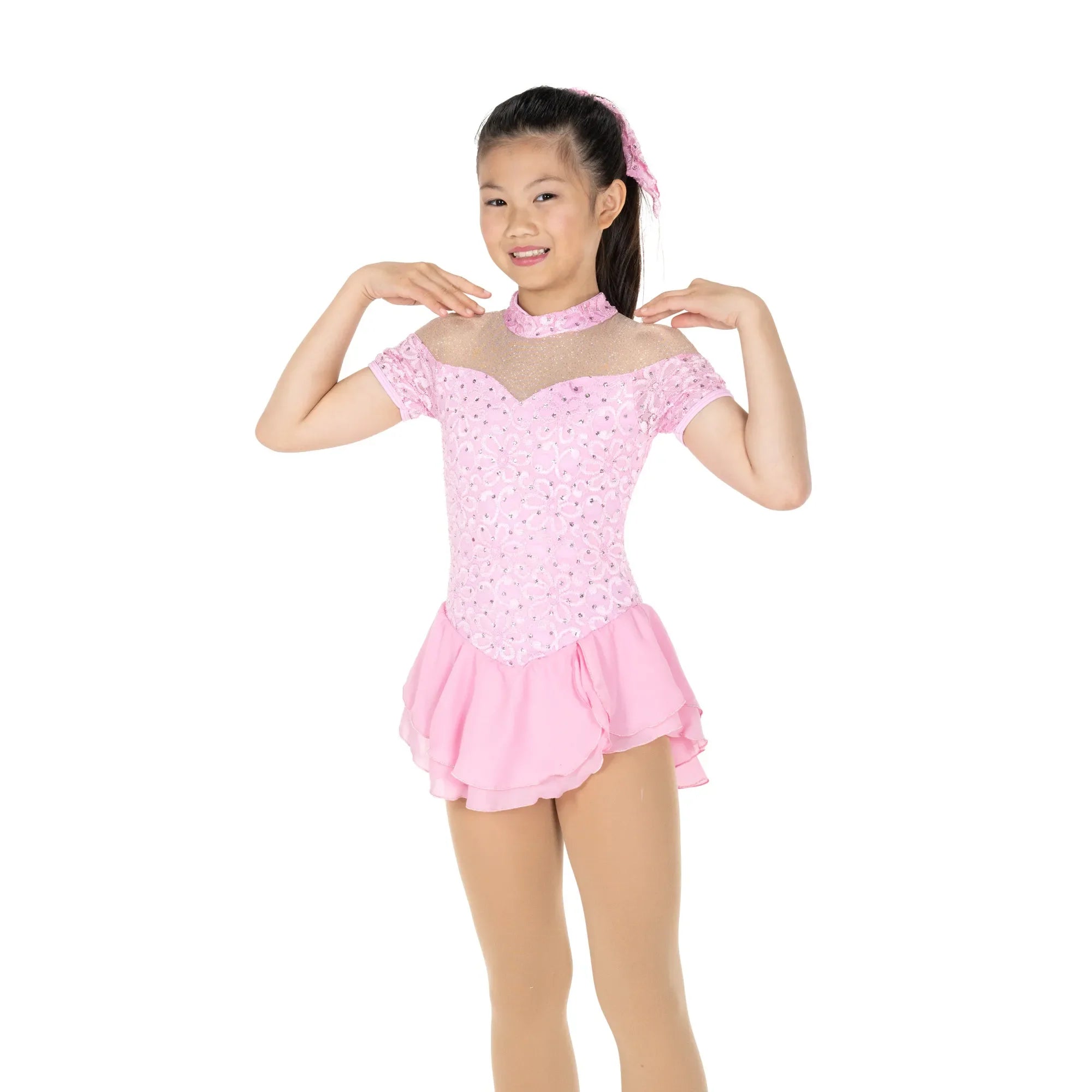 725 Hearts & Lace Skating Dress by Jerry’s - Clothing > Figure Skating Dresses