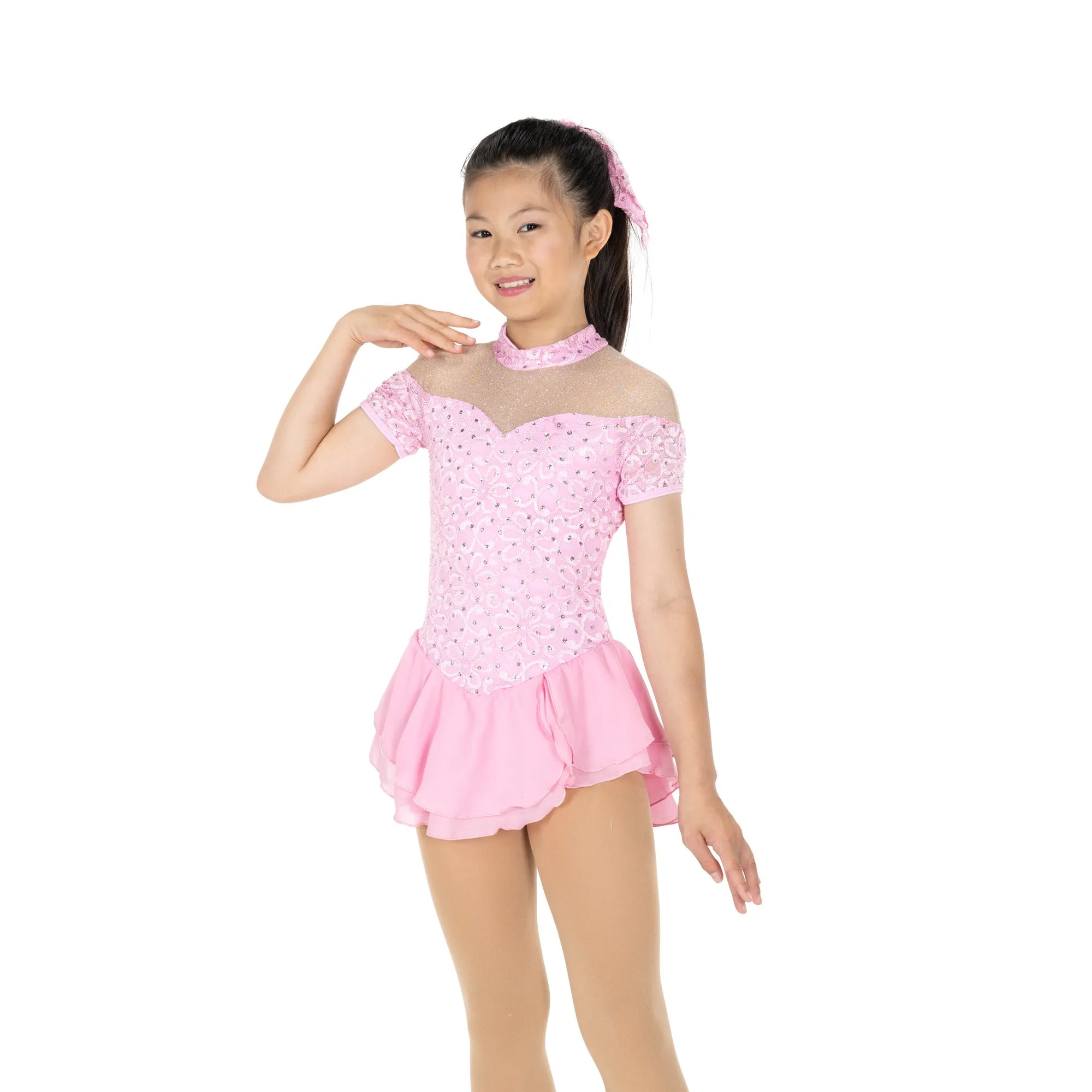 725 Hearts & Lace Skating Dress by Jerry's