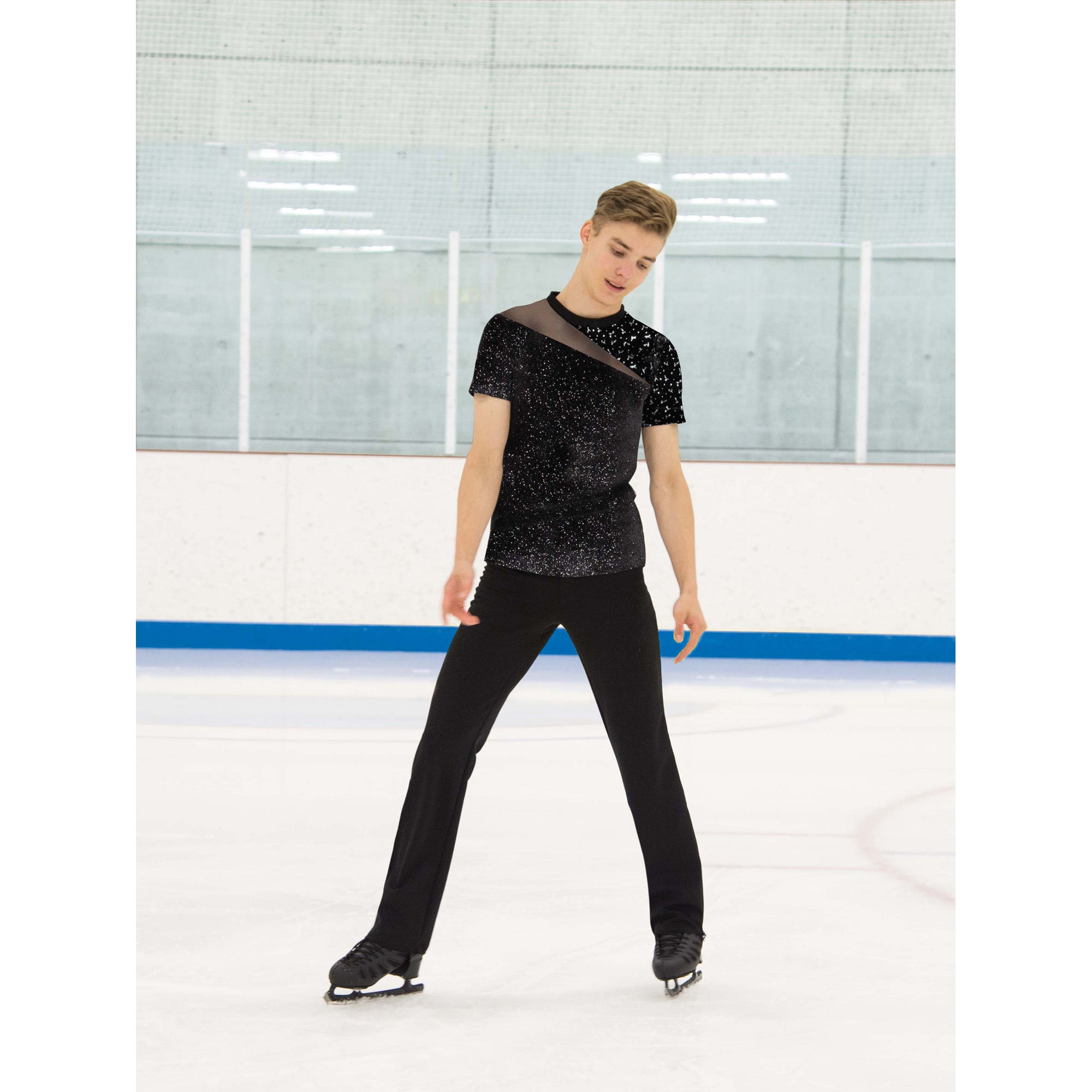 841 Mens Silver Slice Skating Top by Jerry's