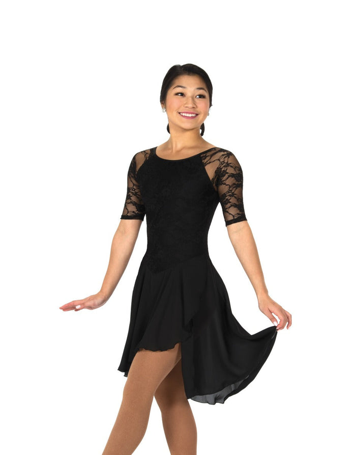 95 Classic Lace Dance Dress in Black by Jerry’s - Clothing > Figure Skating Dresses