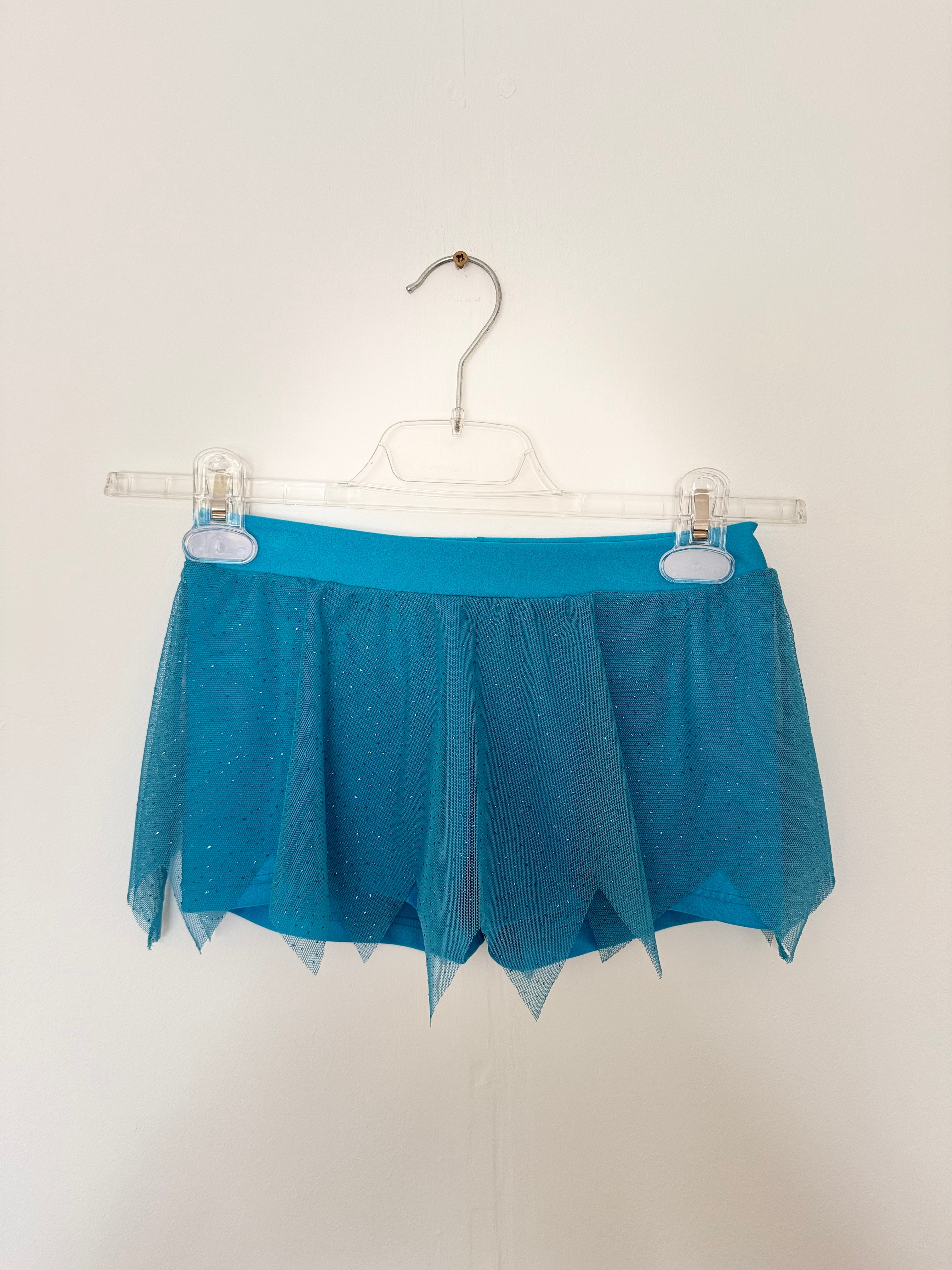 Intermezzo Blue Sparkle Mesh Skort