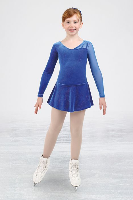 12942 Mondor Ice Skating Dress in Royal Blue
