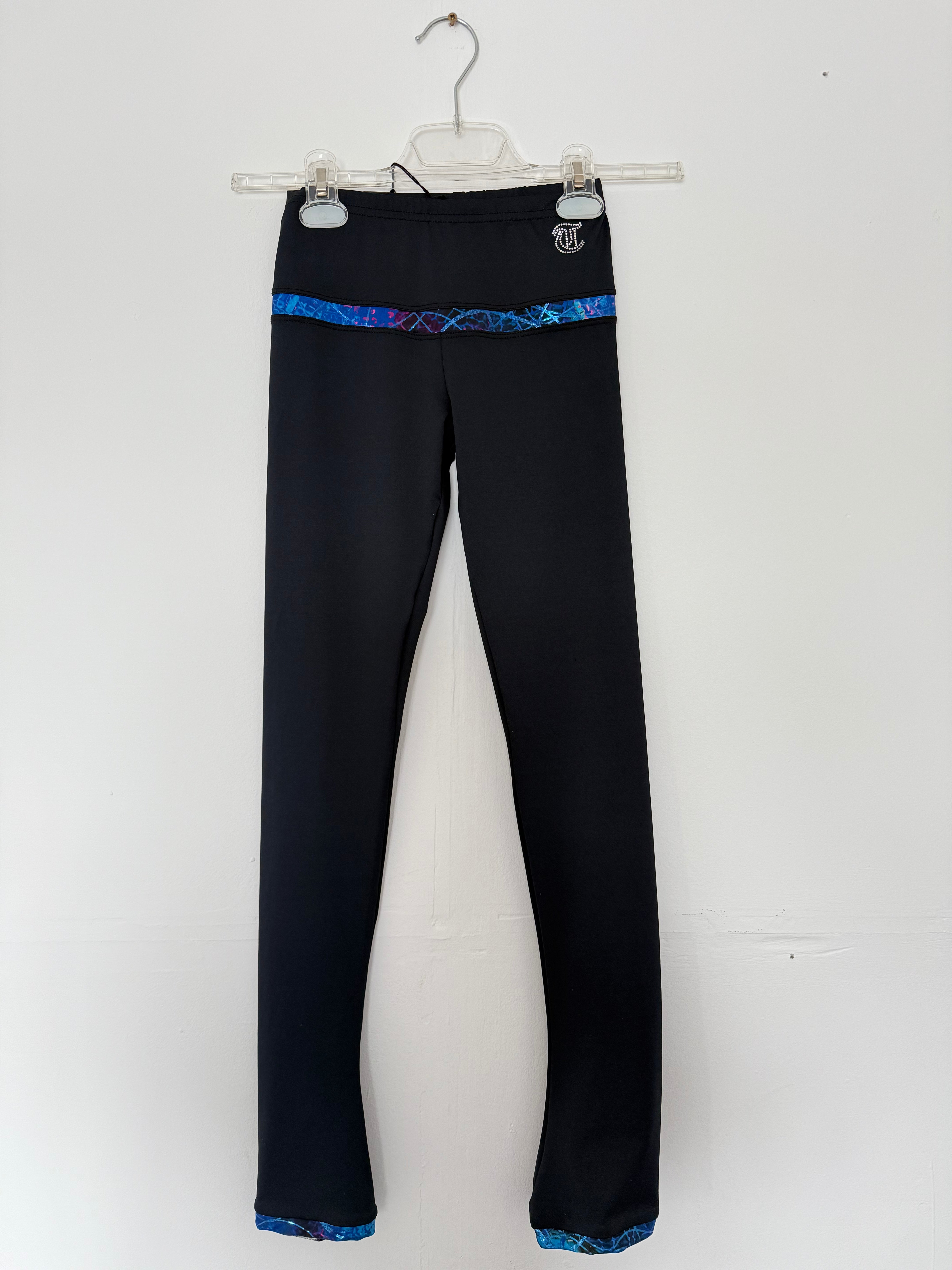 Thuono Black Lightweight Leggings - Bioceramic Glitter Explosion