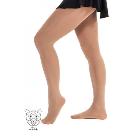 Mimi Style 100 Denier Footed Tights in Tan