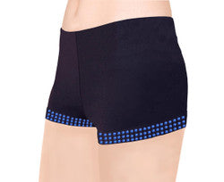 NY2 Sportswear Blue Rhinestone Skating Shorts