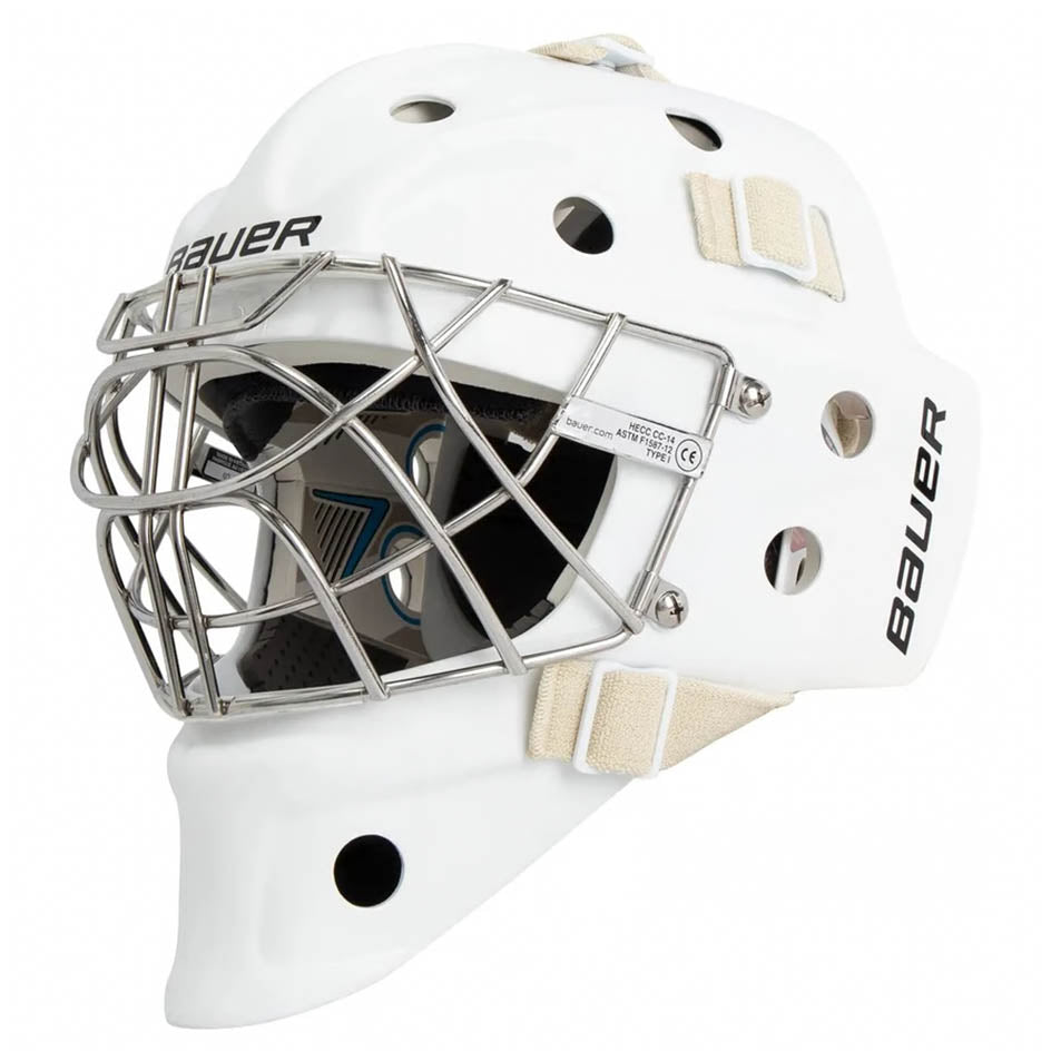 Bauer 940 Certified Cat Eye Goalie Mask Junior S25 - White - Goalie Masks