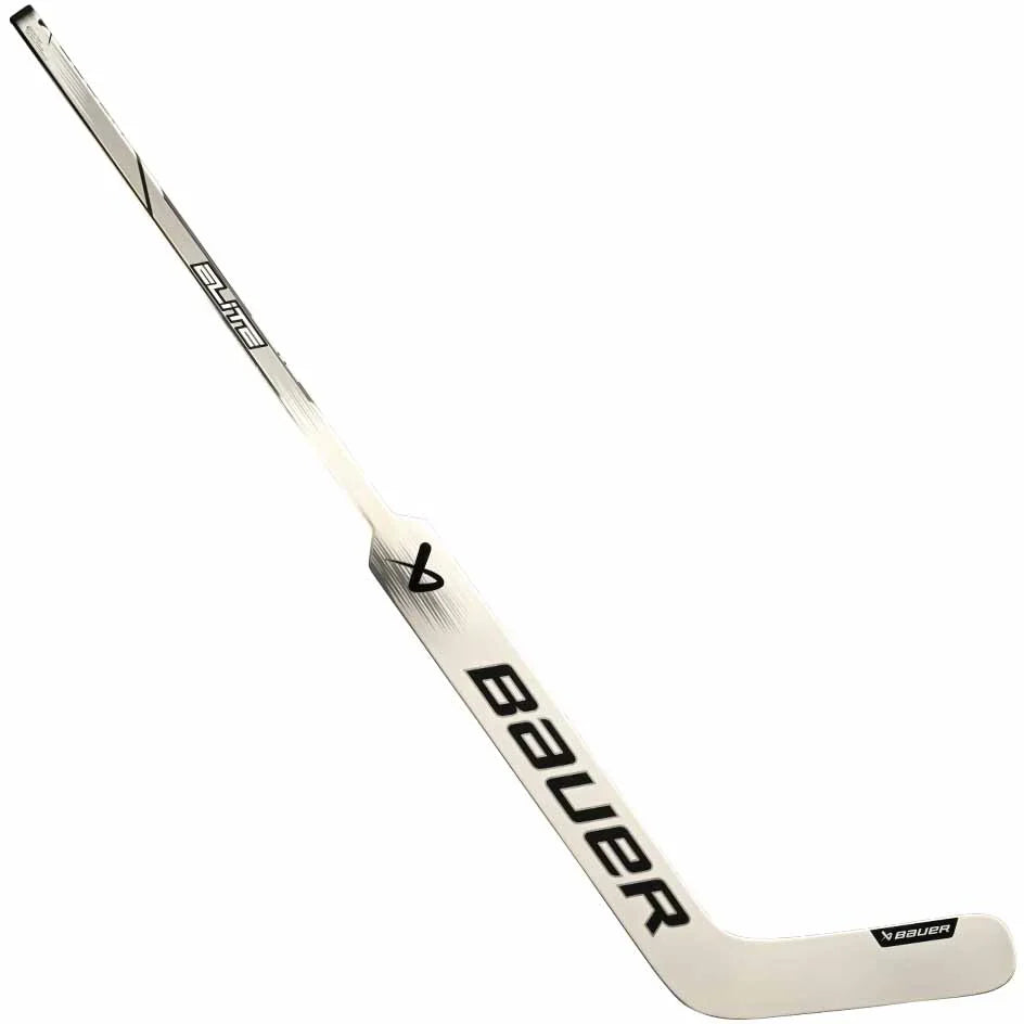 Bauer Elite Goal Stick Senior - Regular Left Handed / 25 / Black and White - Ice Hockey Goalie Sticks