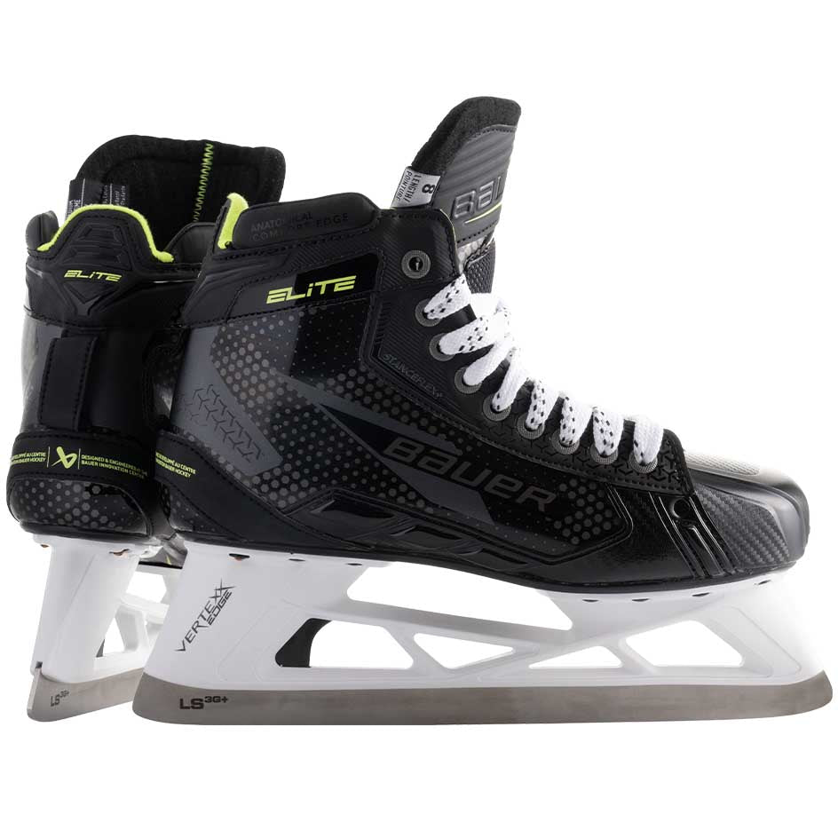 Bauer Elite Goalie Skates Intermediate S24 - 4 / Fit 2 / INTERMEDIATE SKATES - Ice Hockey Goalie Skates