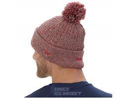 Bauer New Era Pom Knitted Hat - Marl - Orange Marl - Hats & Beanies