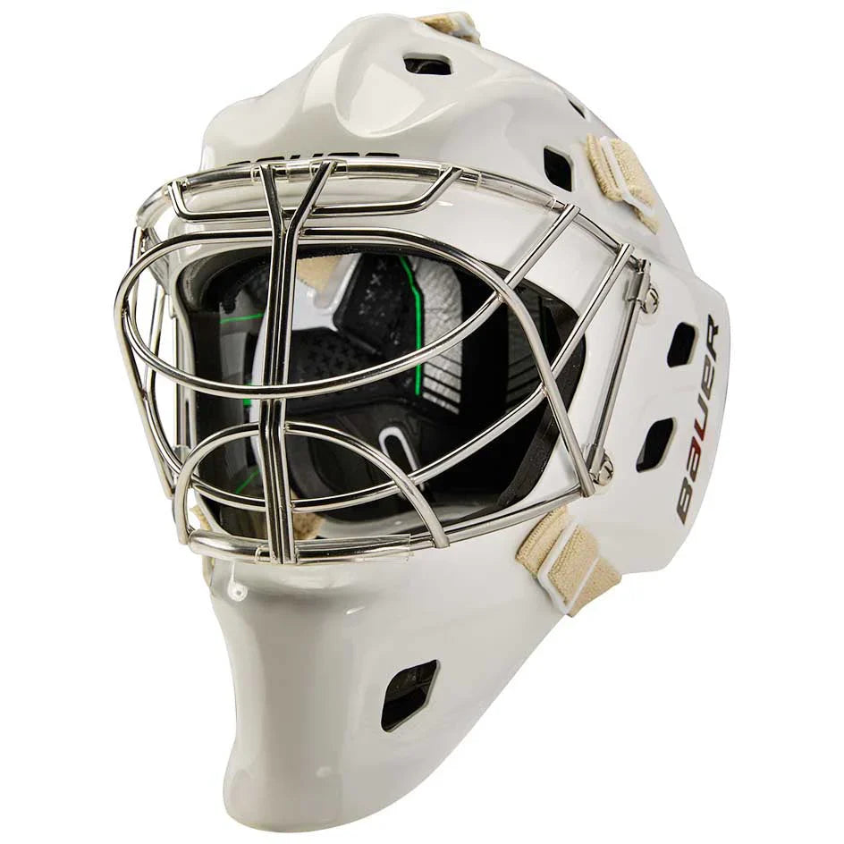 Bauer NME ONE Cat Eye Goalie Mask Senior - Small / White - Goalie Masks