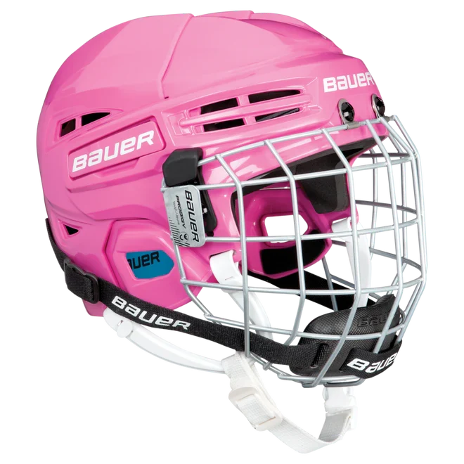 Bauer Prodigy Ice Hockey Helmet Combo - Youth / Pink - Hockey Protection > Head and Face