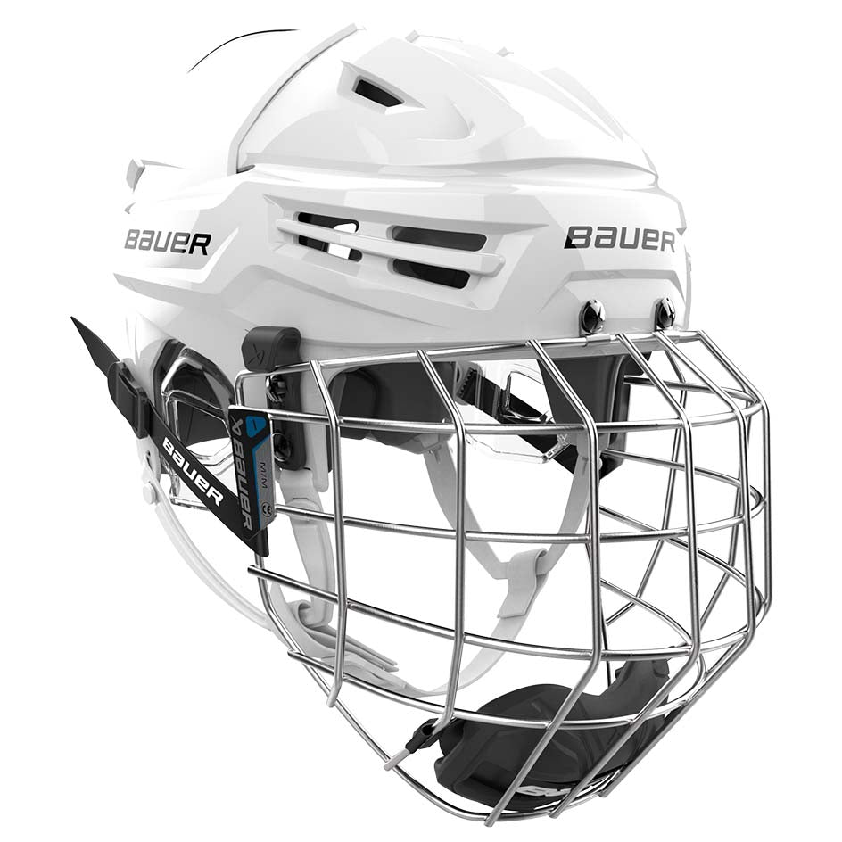 Bauer Re-Akt 70 Hockey Helmet Combo - Small / White - Head & Face Protection