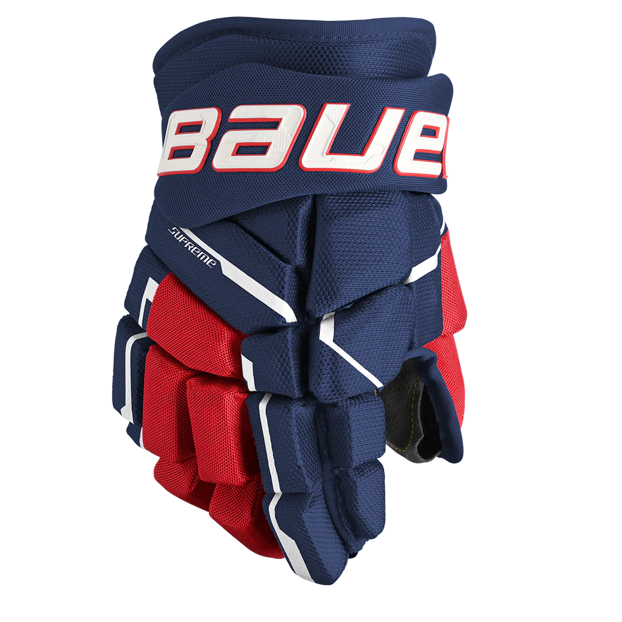 Bauer Supreme M5 Pro Gloves - Junior - 11’’ / Navy /Red / White - Hockey Protection > Gloves