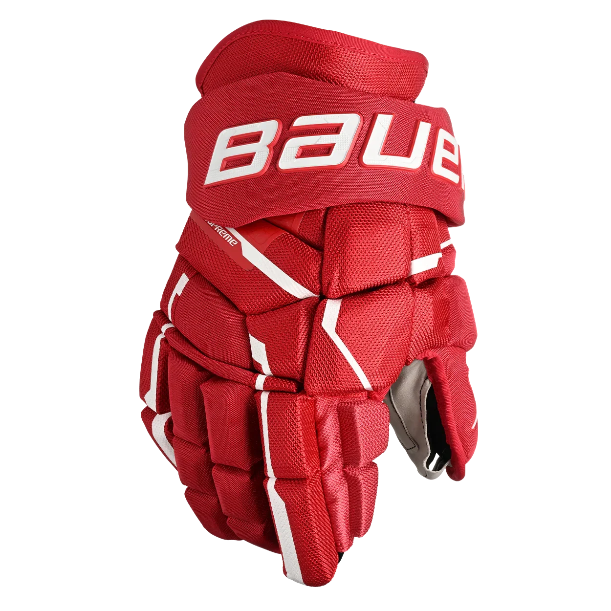 Bauer Supreme Mach Gloves - Intermediate - Red / 12’’ - Hockey Protection > Gloves