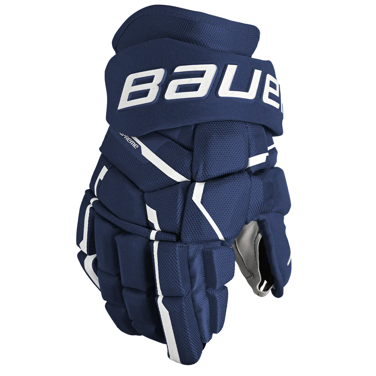 Bauer Supreme Mach Gloves - Senior - Navy / 14’’ - Ice Hockey Gloves
