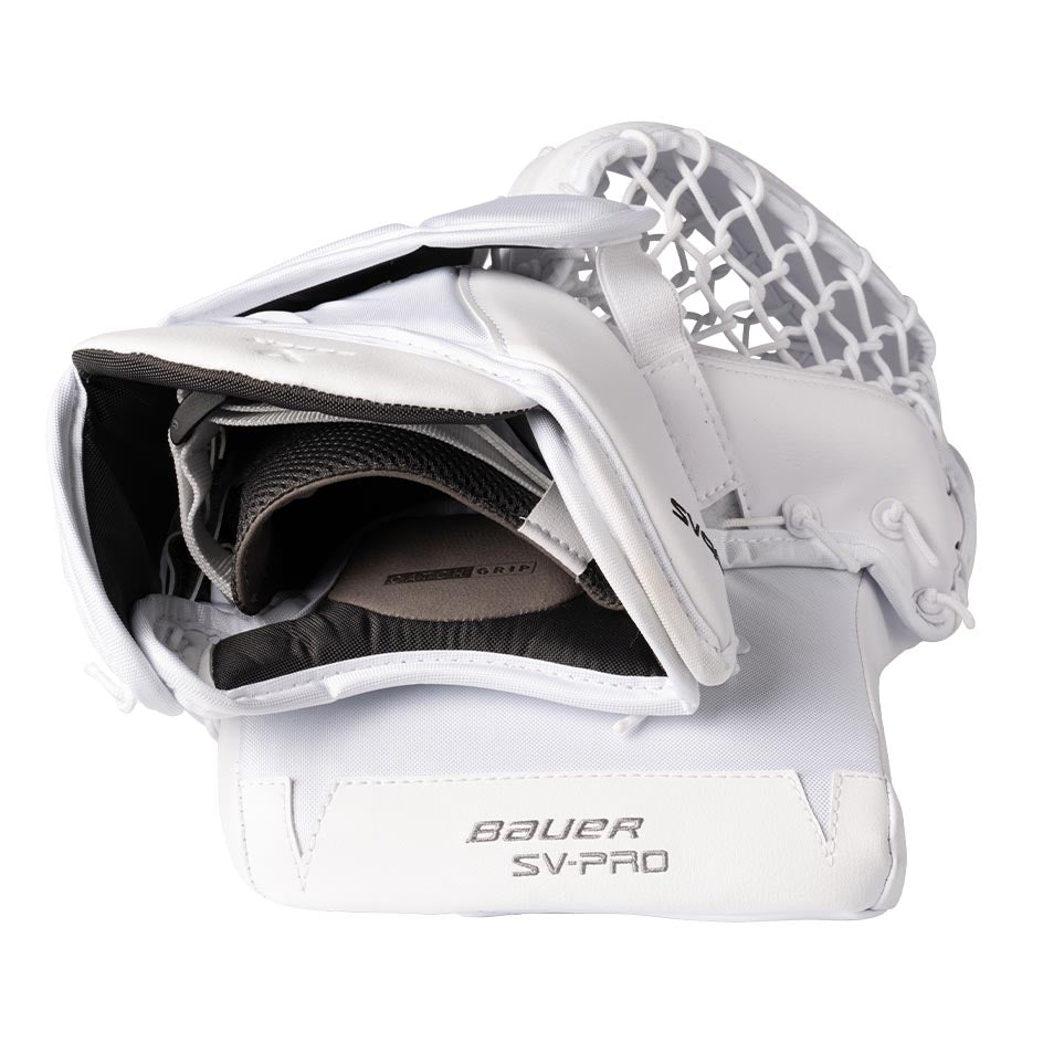 Bauer SV-90 Goalie Catch Glove Senior - White / Regular - Goalie Catchers