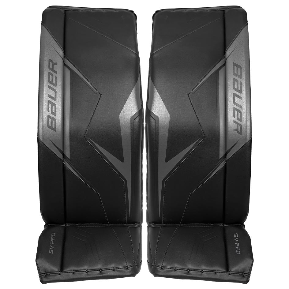 Bauer SV-Pro Goalie Leg Pads Intermediate - Black / Small - Goalie Pads