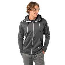 Bauer Team Fleece Zip Hoodie - Youth - Youth Small / Grey - Hockey Accessories > Apparel