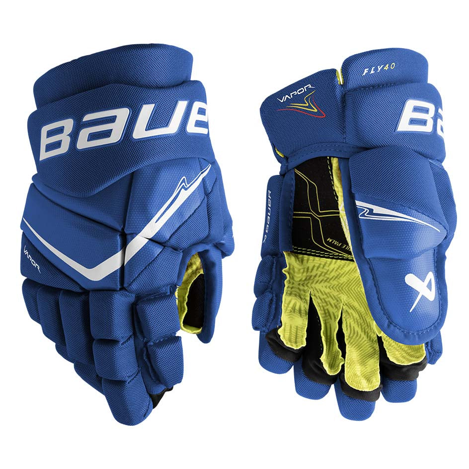 Bauer Vapor Fly40 Gloves Junior - Blue / 10’’ - Ice Hockey Gloves