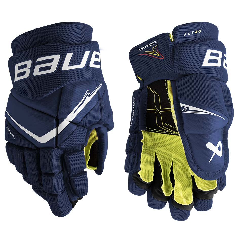 Bauer Vapor Fly40 Gloves Junior - Navy / 10’’ - Ice Hockey Gloves