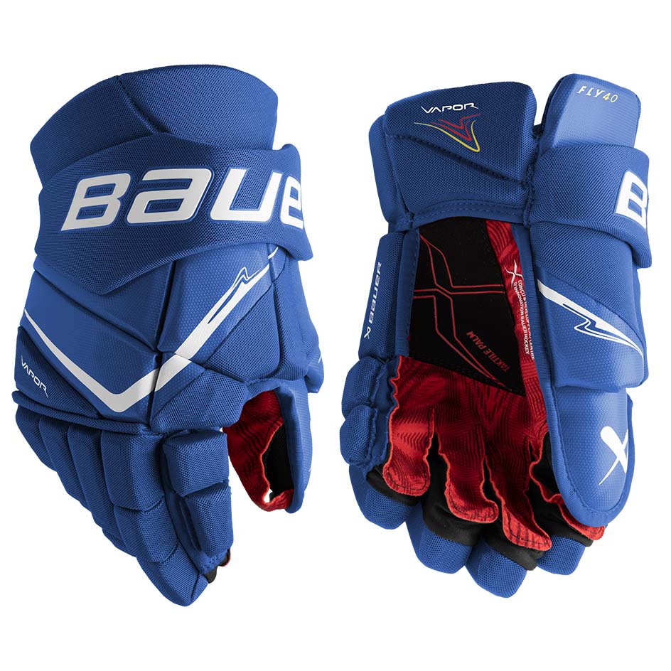 Bauer Vapor Fly40 Gloves Senior - Blue / 14’’ - Ice Hockey Gloves