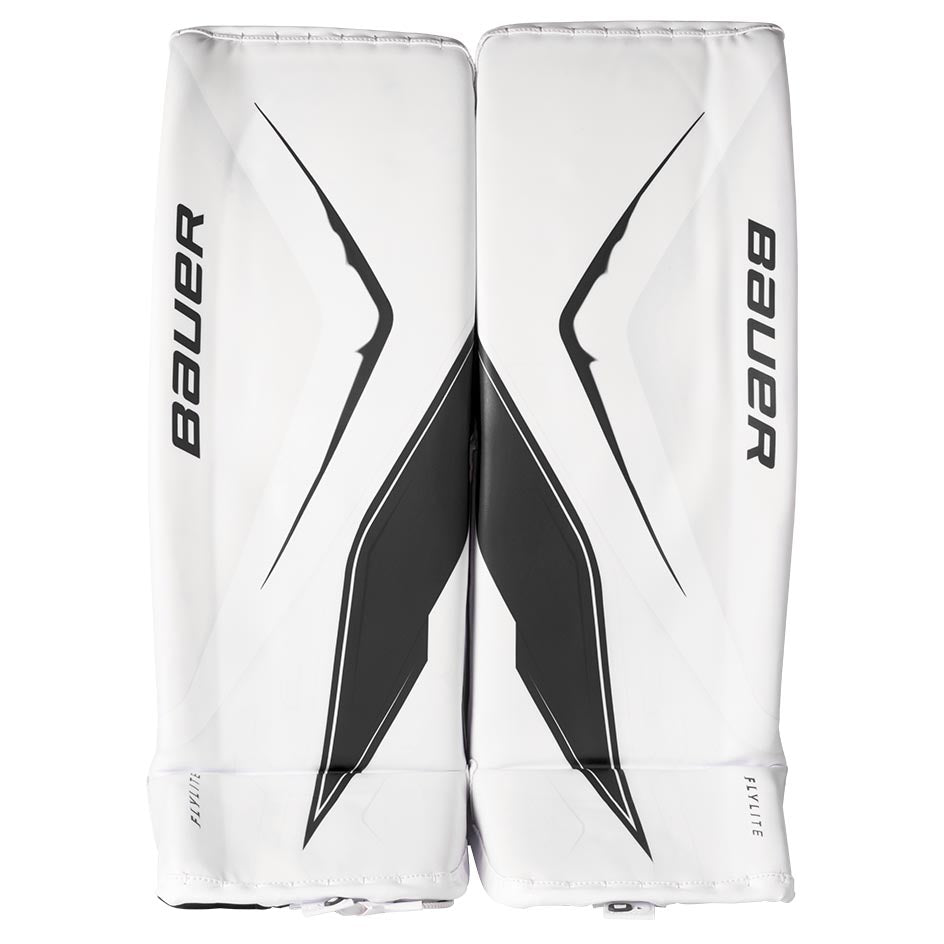 Bauer Vapor Flylite Goalie Leg Pads Senior - White/Black / Small - Goalie Pads
