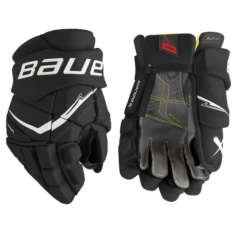 Bauer Vapor FlyPro Gloves Junior - Black/White / 10’’ - Ice Hockey Gloves