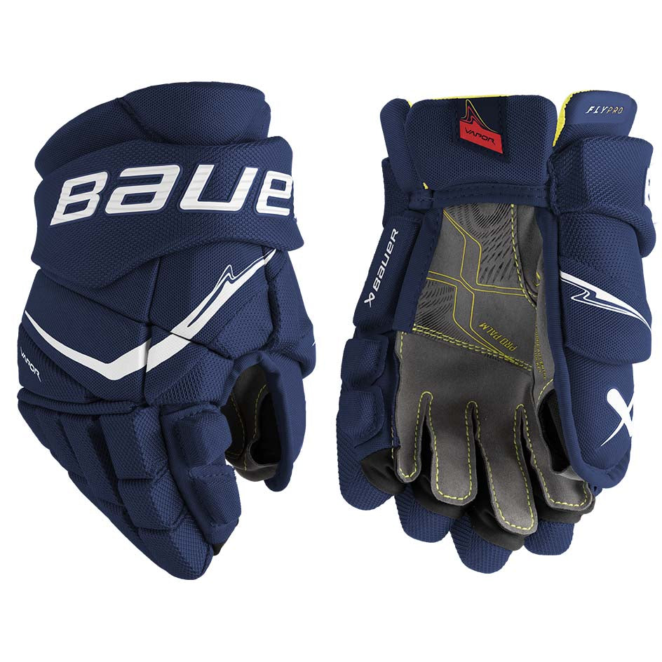 Bauer Vapor FlyPro Gloves Junior - Navy / 10’’ - Ice Hockey Gloves