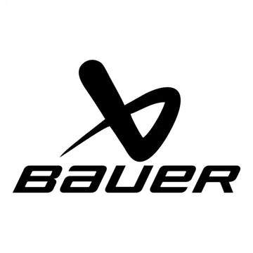 Black bauer logo featuring a stylized ’b’ emblem above the brand name in bold, sans-serif lettering.