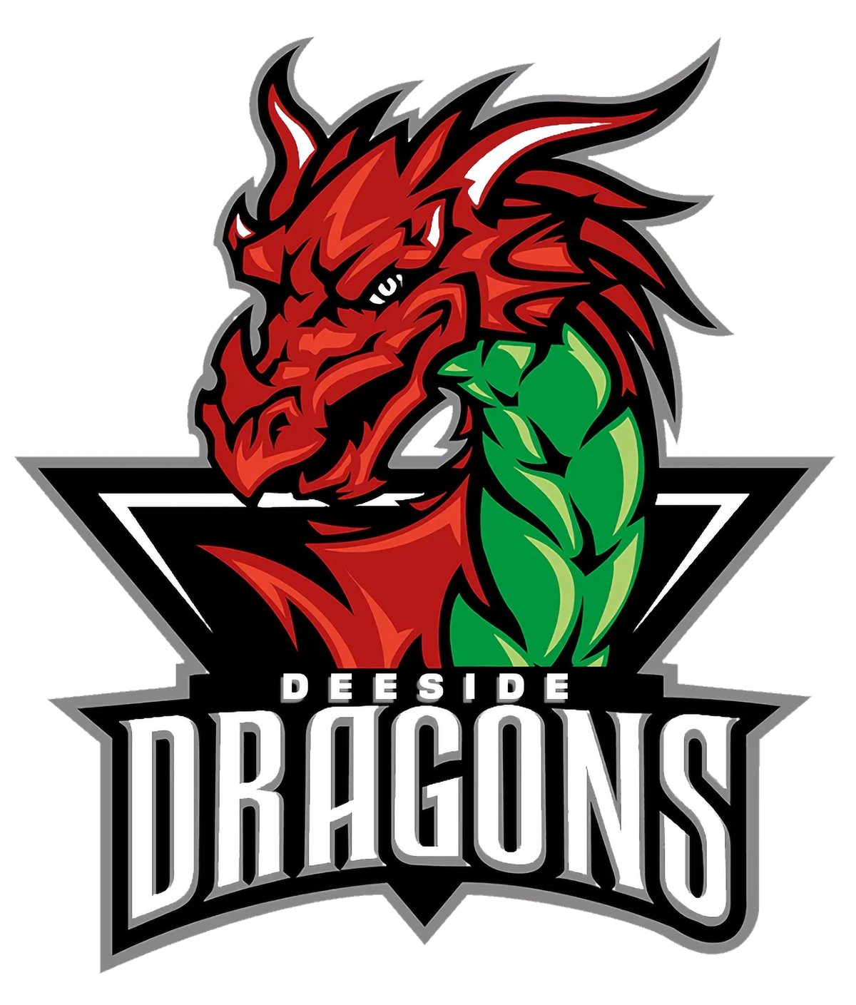 CCM Deeside Dragons Team 1/4 Zip - Black - Official Merchandise - Youth Extra Small / Deeside Dragons D1 Logo - Hockey