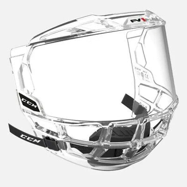 CCM FV1 Full Face Clear Visor - Junior - Hockey Protection > Head and Face