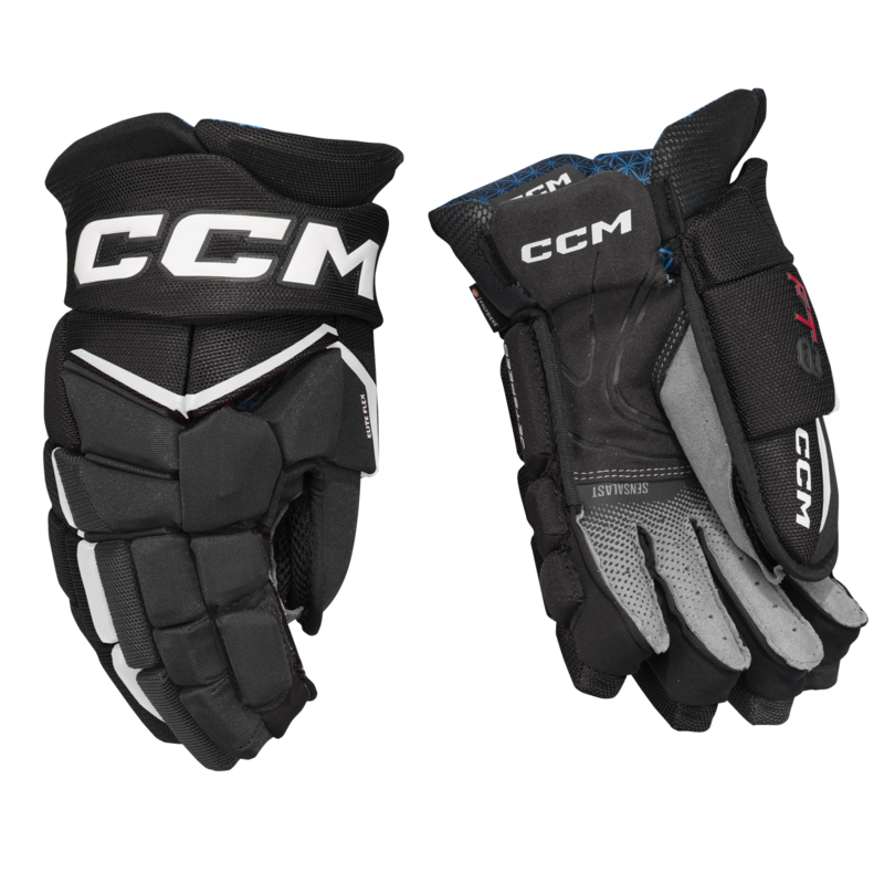 CCM JETSPEED FT8 Hockey Gloves Junior - 10 / BKWH - Ice Hockey Gloves